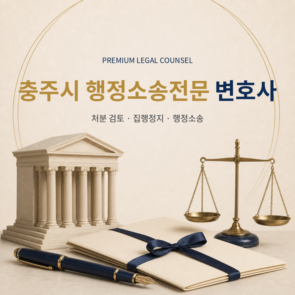 충주시 행정소송전문 변호사