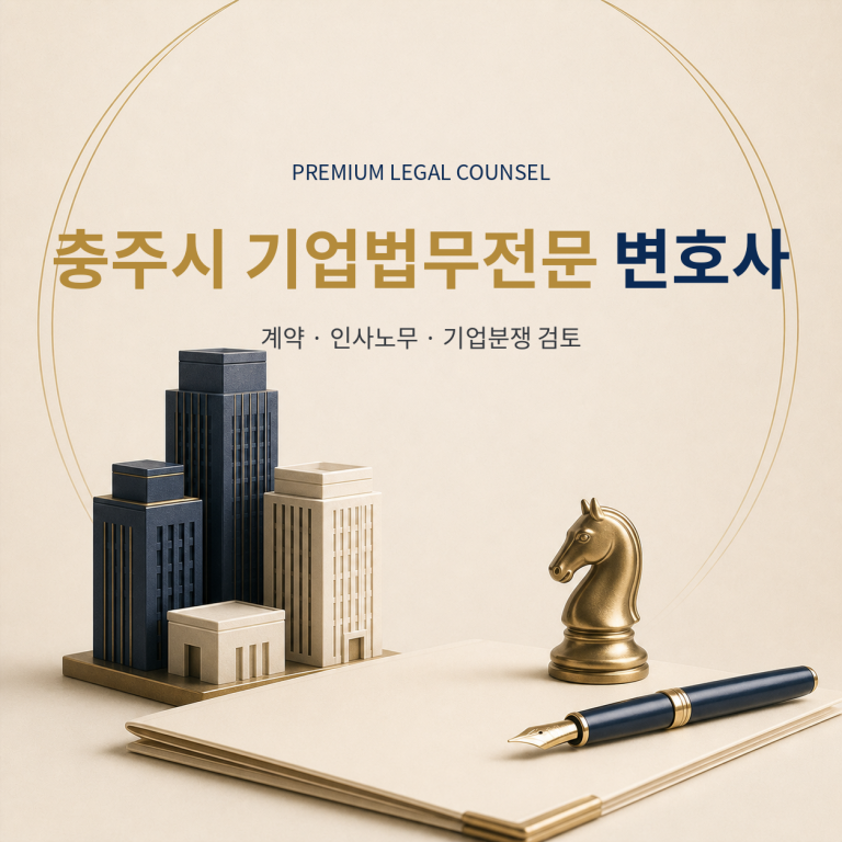 충주시 기업법무전문 변호사